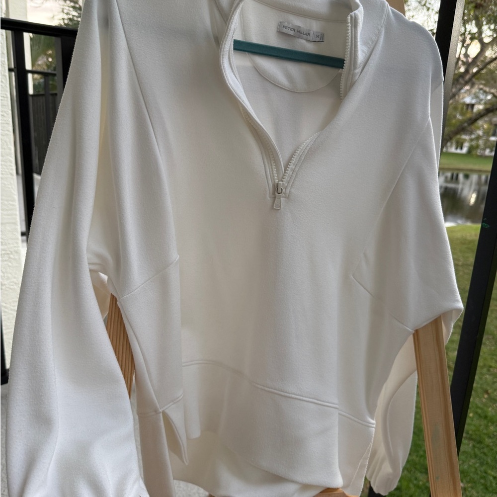 White Peter Millar Quarter-Zip Pullover - image 1